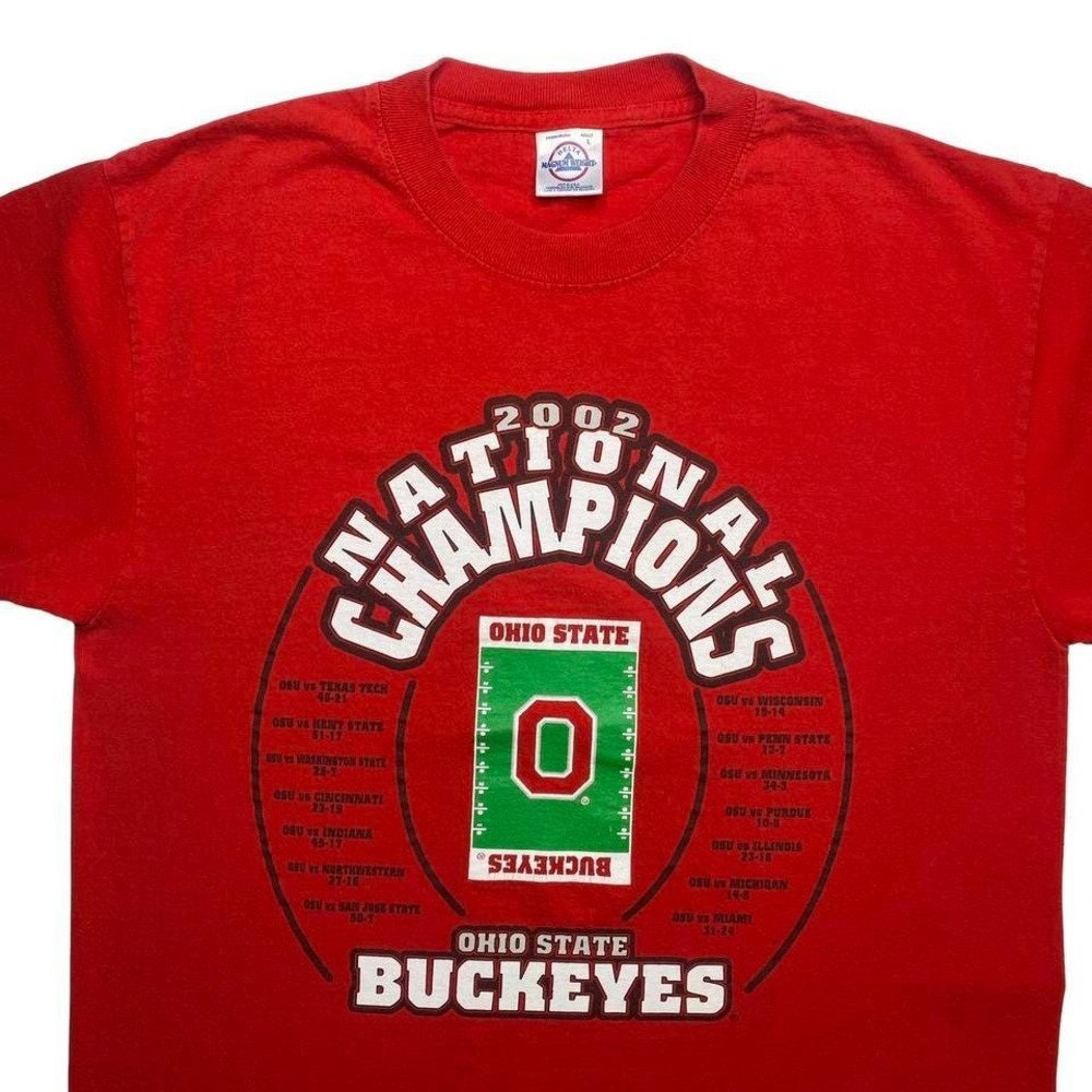Vintage 2000s 2002‎ OSU Ohio State Buckeyes college football shirt